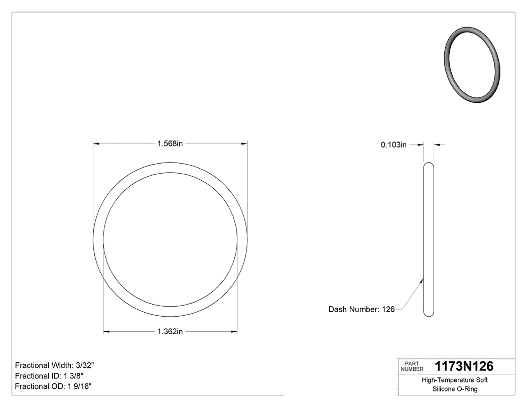 Technical drawing - 1173N126